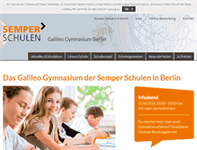 Tablet Screenshot of galileo-gymnasium.de
